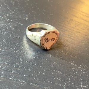 Boss ring Verameat sterling silver